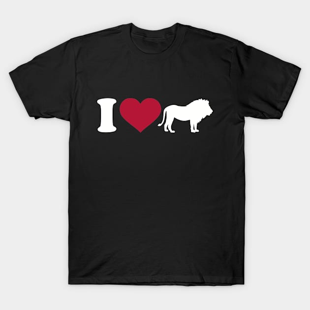 I love Lion T-Shirt by Designzz
